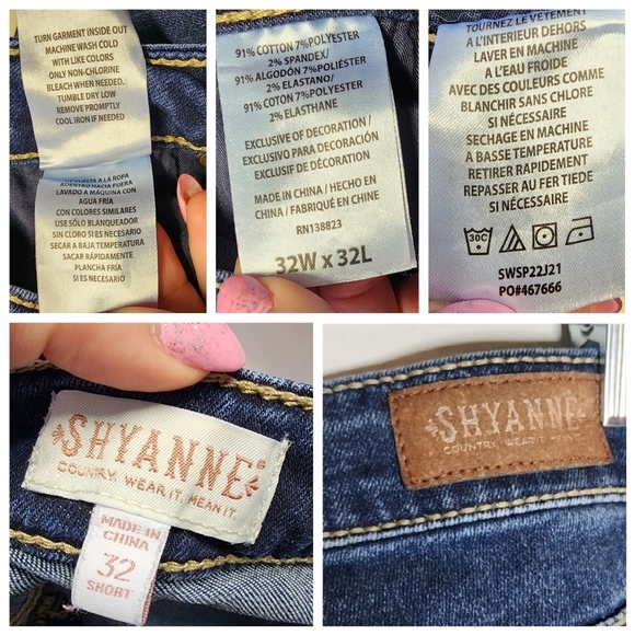 Shyanne Bootcut Embroidered pocket jeans. Women's size 32 short. 29.5' inseam - Picture 3 of 16